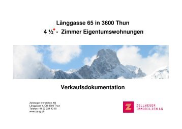 Länggasse 65 in 3600 Thun 4 ½ - Zimmer Eigentumswohnungen ...