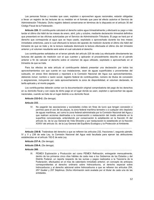 1 REFORMAS A LA LEY FEDERAL DE DERECHOS 2012 - Conagua