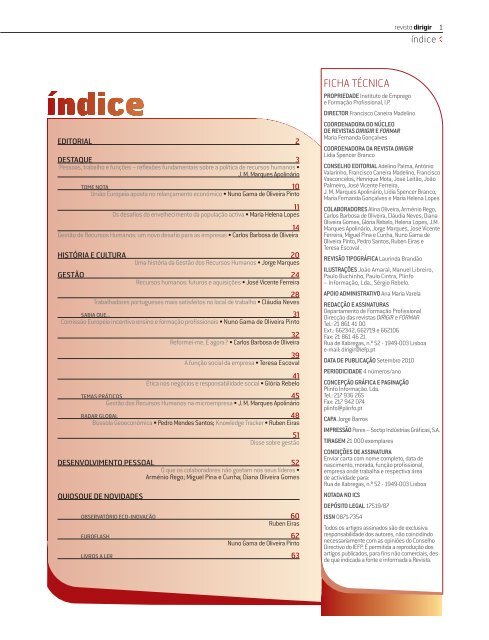 Gestão de Pessoas/ Recursos Humanos - IEFP