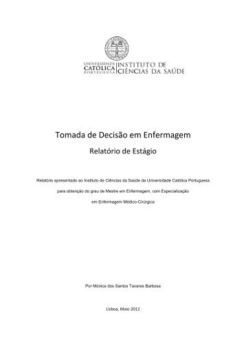 Relatório de Estágio - Universidade Católica Portuguesa