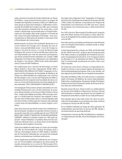 Livro Historia_ORL em Portugal.pdf - Repositório do Hospital Prof ...