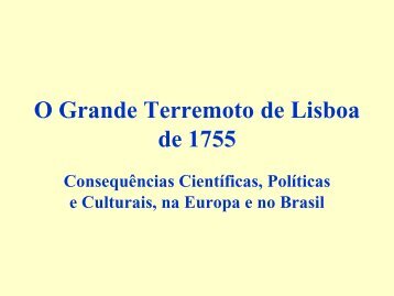 O Grande Terremoto de Lisboa de 1755 - IAG