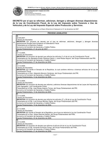 Proceso Legislativo - Cámara de Diputados