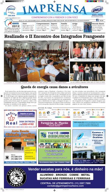 Realizado o II Encontro dos Integrados Frangoeste - Jornal Imprensa