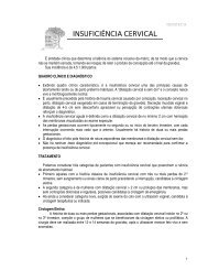 INSUFICIÊNCIA CERVICAL - Maternidade Escola da UFRJ