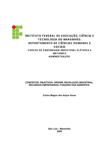 ADMINISTRAO 1 - CAPA - IFMa