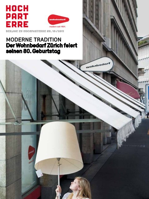 Moderne TradiTion Der Wohnbedarf Zürich feiert ... - Wohnbedarf AG