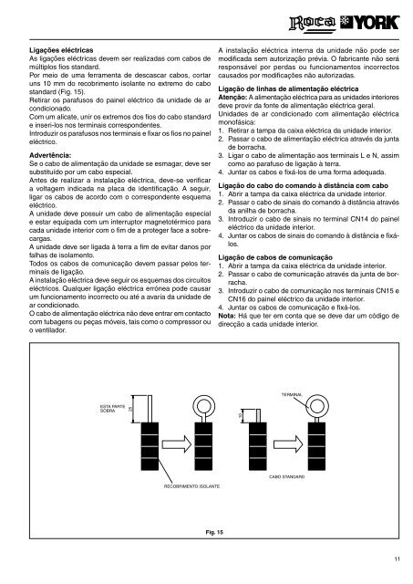 Manual de Instruções e Utilização Aparelhos de ar condicionado de ...