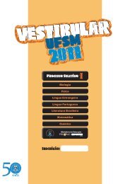 Prova 1 - Vestibular 2011 - Coperves - UFSM