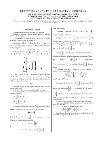 x - Matematikos ir Informatikos fakultetas
