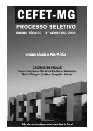 p_tecnico_possmedio2sem2003 - Cefet-MG