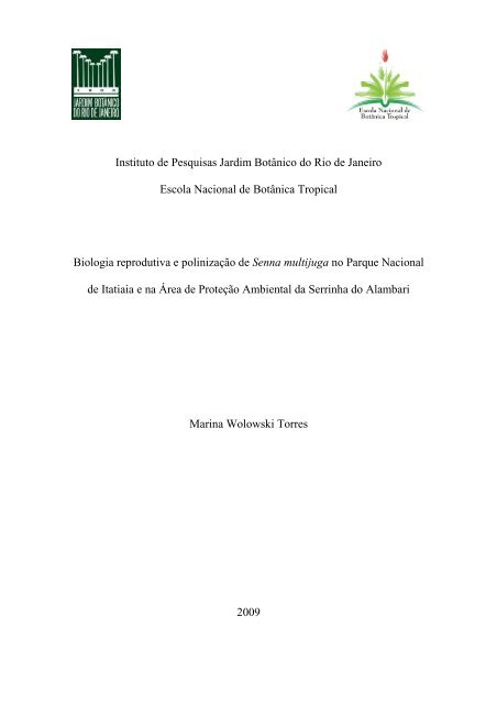Dissertação_Marina Torres_31mar 09 - Jardim Botânico do Rio de ...
