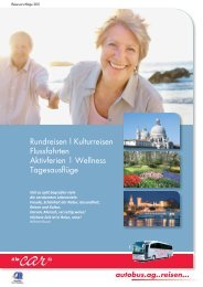 Rundreisen | Kulturreisen Flussfahrten Aktivferien - Autobus AG Liestal