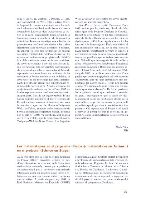 Juliol 2003 - IEC - Institut d'Estudis Catalans