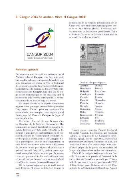 Juliol 2003 - IEC - Institut d'Estudis Catalans
