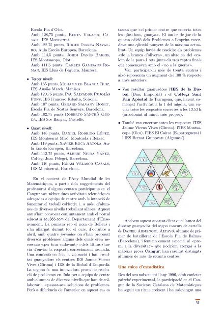 Juliol 2003 - IEC - Institut d'Estudis Catalans