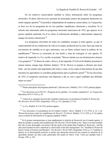 Franklin D. Roosevelt y la problemática agraria - Universidad ...