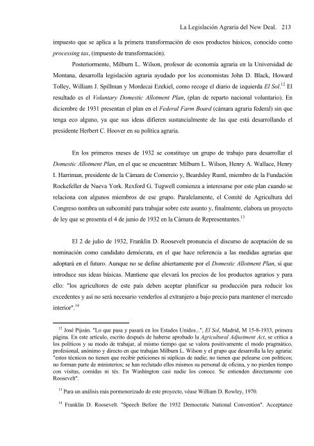 Franklin D. Roosevelt y la problemática agraria - Universidad ...