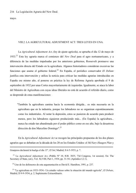 Franklin D. Roosevelt y la problemática agraria - Universidad ...