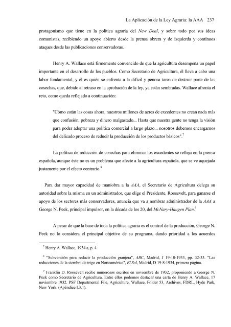 Franklin D. Roosevelt y la problemática agraria - Universidad ...