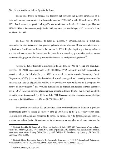 Franklin D. Roosevelt y la problemática agraria - Universidad ...