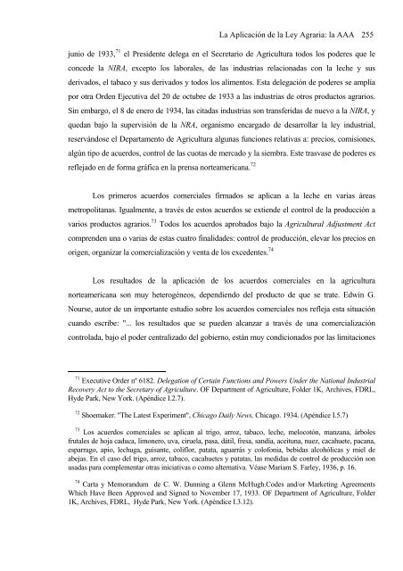 Franklin D. Roosevelt y la problemática agraria - Universidad ...