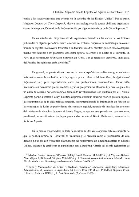 Franklin D. Roosevelt y la problemática agraria - Universidad ...