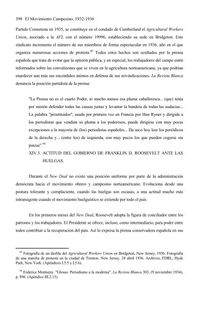 Franklin D. Roosevelt y la problemática agraria - Universidad ...