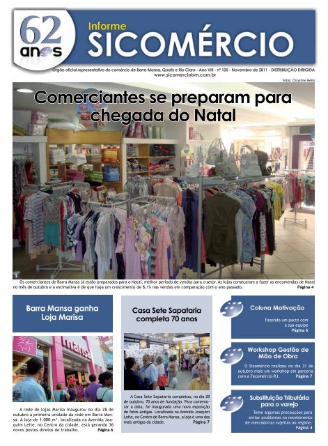 Comerciantes se preparam para chegada do Natal - Sicomerciobm ...