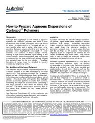 How to Prepare Aqueous Dispersions of Carbopol Polymers - Lubrizol