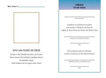 Fé em Deus Para Meninos - Igreja-jesus-cristo.cv