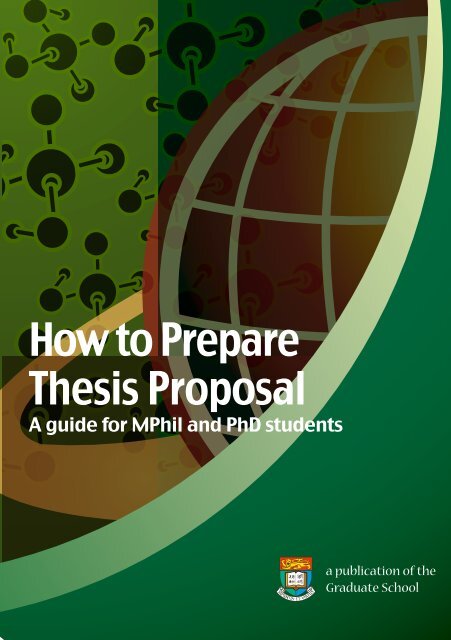 Thesis Proposal How to Prepare - The University of Hong Kong