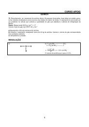 Resolução de Química - Curso Apoio