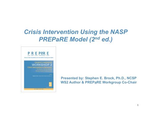 Crisis Intervention Using the NASP PREPaRE Model (2nd ed.)