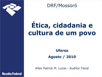 Ética, cidadania e cultura de um povo (PDF), 262 KB
