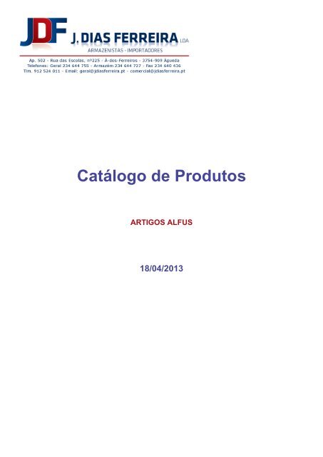 Catálogo de Produtos - J. DIAS FERREIRA