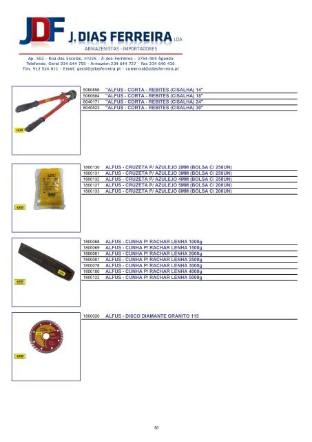 Catálogo de Produtos - J. DIAS FERREIRA