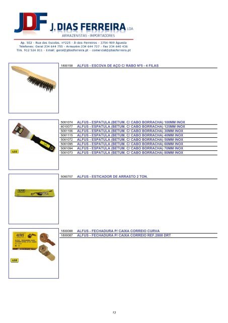 Catálogo de Produtos - J. DIAS FERREIRA