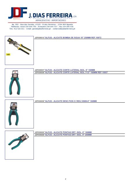 Catálogo de Produtos - J. DIAS FERREIRA