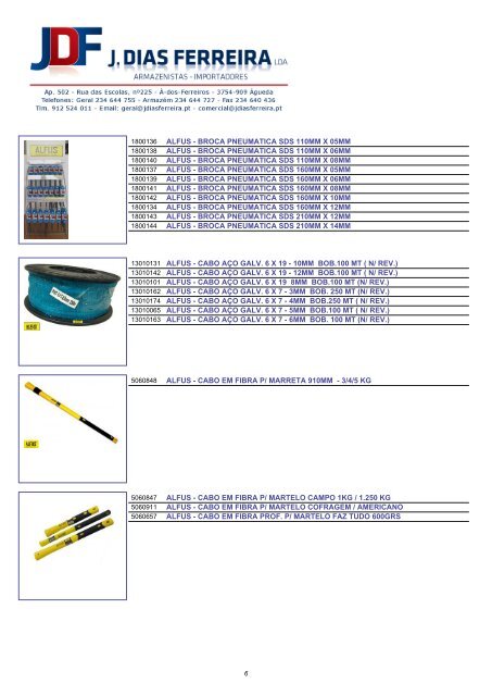 Catálogo de Produtos - J. DIAS FERREIRA