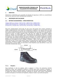 especificação técnica de calçados de segurança - Chesf