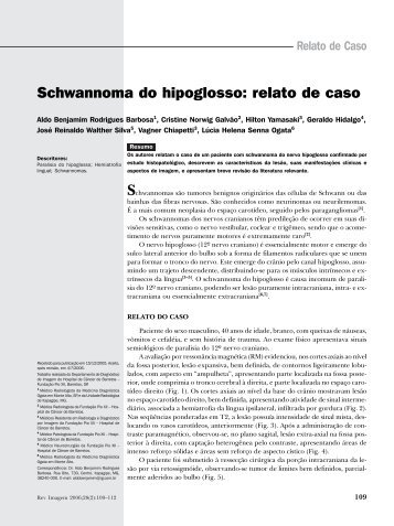 schwannoma do hipoglosso.pmd - SPR