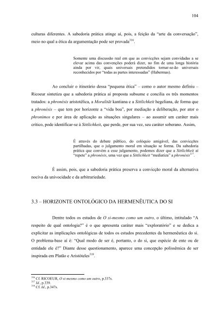 subjetividade em paul ricoeur.pdf - FILOSOFIANET