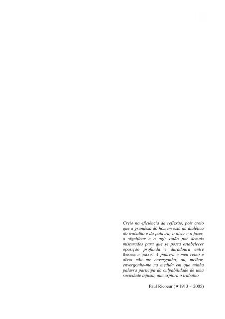 subjetividade em paul ricoeur.pdf - FILOSOFIANET