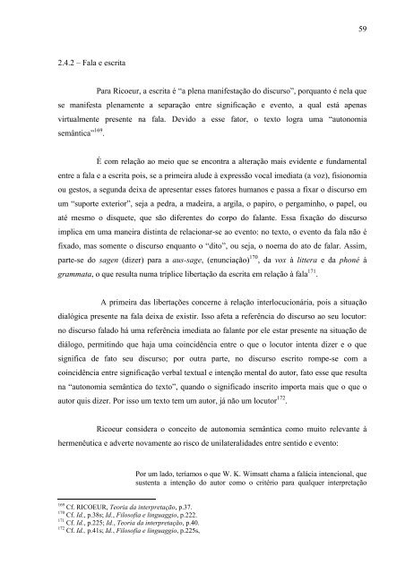 subjetividade em paul ricoeur.pdf - FILOSOFIANET