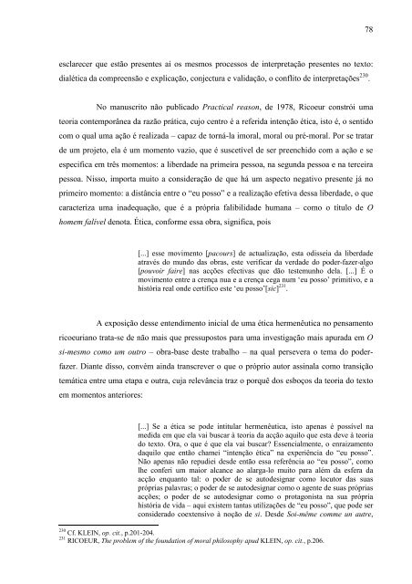 subjetividade em paul ricoeur.pdf - FILOSOFIANET