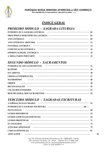 Tesouro de Exemplos I PDF, PDF, Eucaristia
