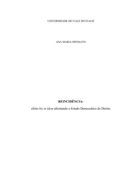 Modelo de Monografia de Tijucas - Univali