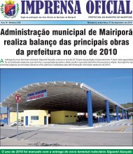 imprensa oficial - edição 242 - Prefeitura Municipal de Mairiporã