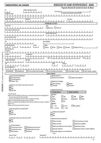 Requisicao de exames laboratoriais